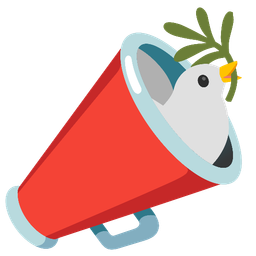 megaphone and dove