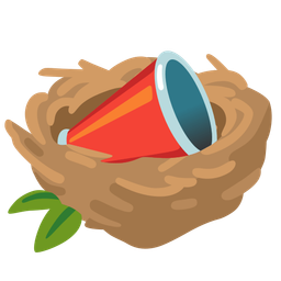 megaphone and empty nest