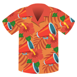 megaphone and hibiscus