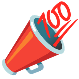 megaphone and hundred points