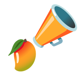 megaphone and mango