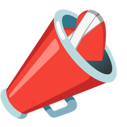 megaphone and mending heart