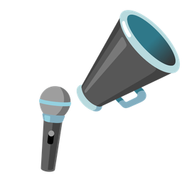 megaphone and microphone