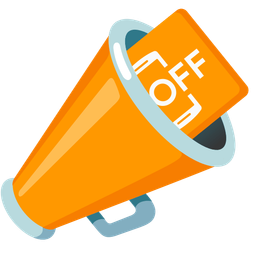 megaphone and mobile phone off