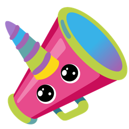 megaphone and unicorn