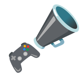 megaphone and video game