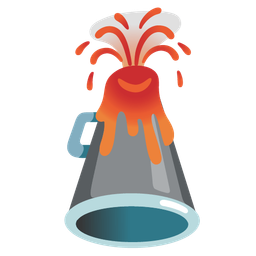 megaphone and volcano
