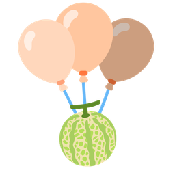 melon and balloon