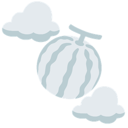 melon and cloud