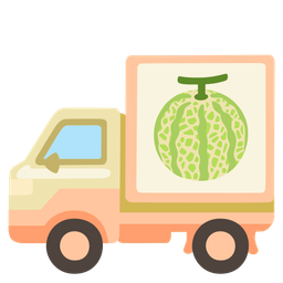 melon and delivery truck