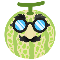 melon and disguised face
