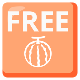 melon and FREE button