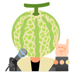 melon and microphone