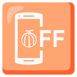 melon and mobile phone off