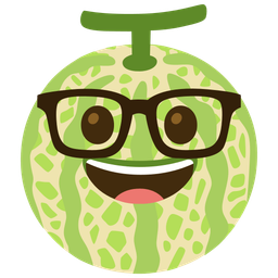 melon and nerd face