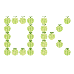melon and OK button