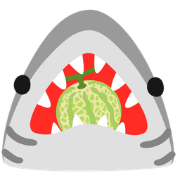 melon and shark