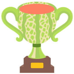 melon and trophy