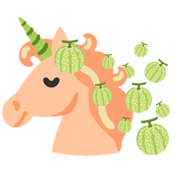melon and unicorn
