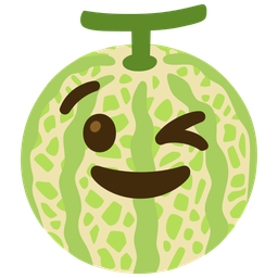 Melon and Winking face