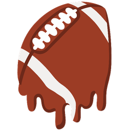 melting face and american football