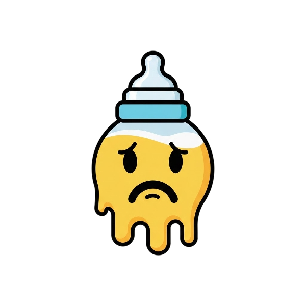 Melting face and Baby bottle