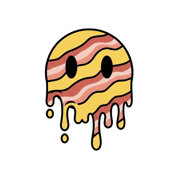Melting face and Bacon