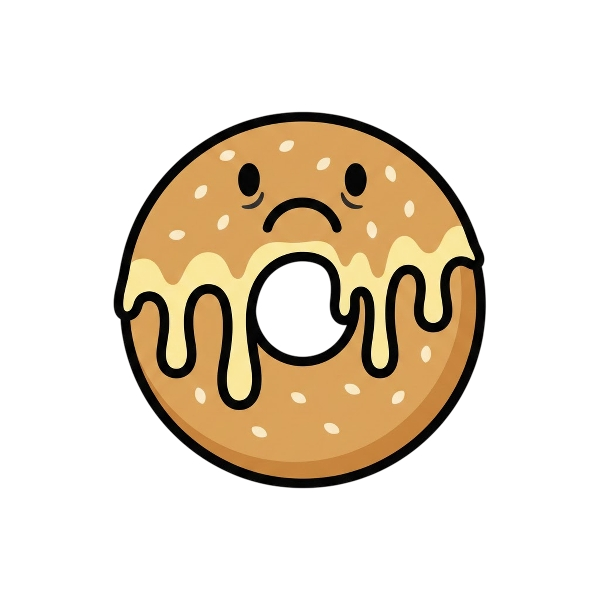 Melting face and Bagel