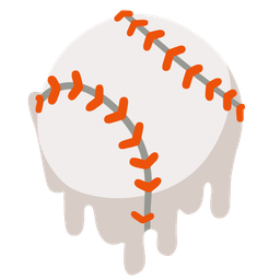 melting face and baseball