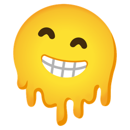 Melting face and Beaming face with smiling eyes