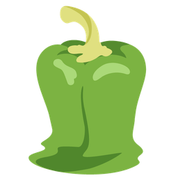 melting face and bell pepper