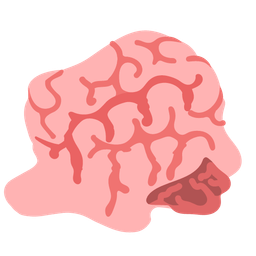 melting face and brain