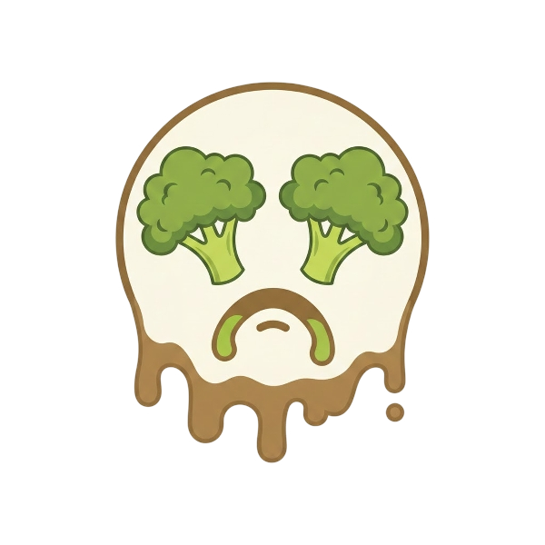 Melting face and Broccoli
