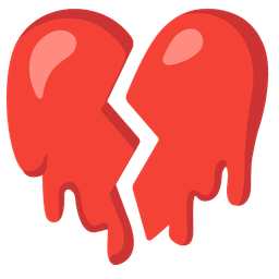 melting face and broken heart