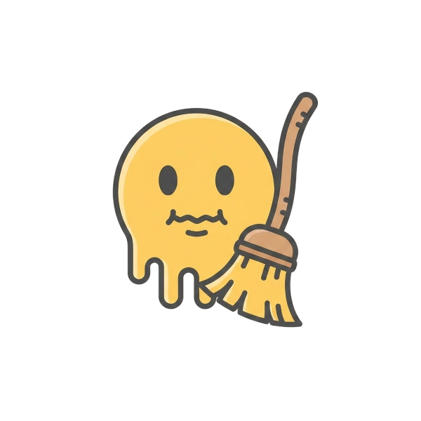 Melting face and Broom