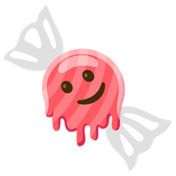 melting face and candy