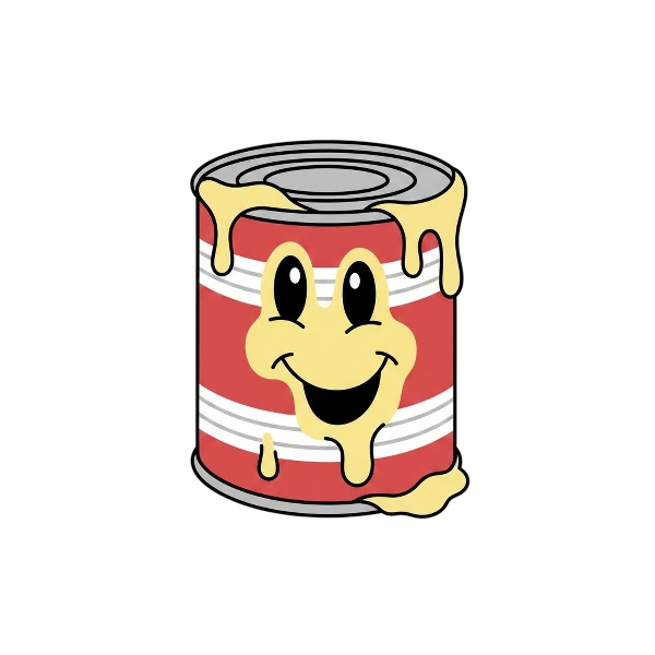 Melting face and Canned food