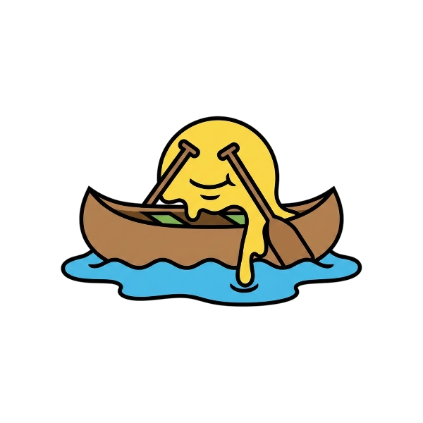 Melting face and Canoe