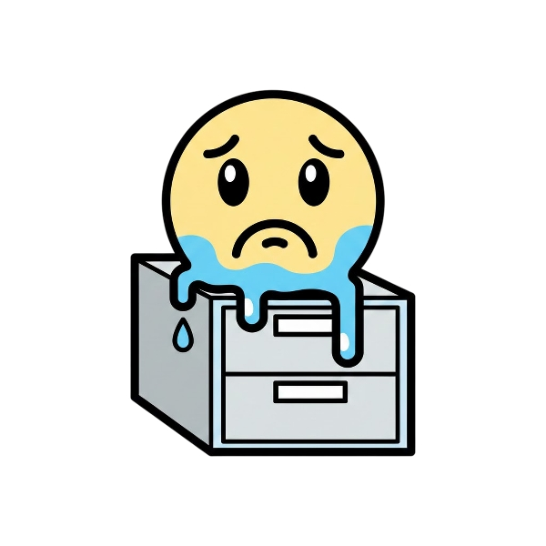 Melting face and Card file box