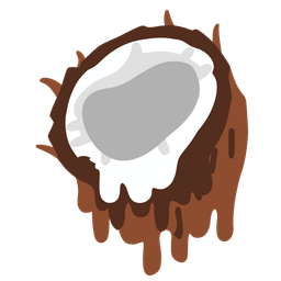 melting face and coconut