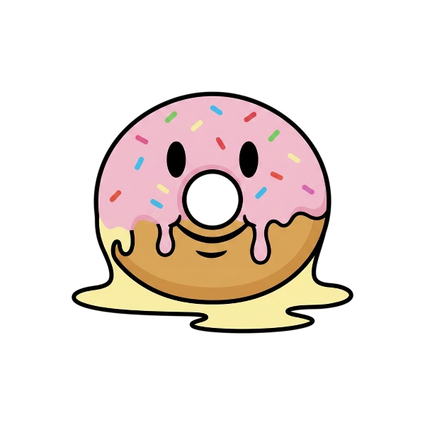 Melting face and Doughnut