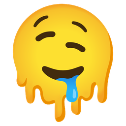 melting face and drooling face