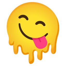 Melting face and Face savoring food