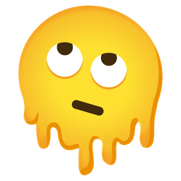 melting face and face with rolling eyes