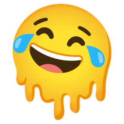 Melting face and Face with tears of joy