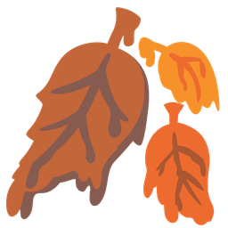 melting face and fallen leaf