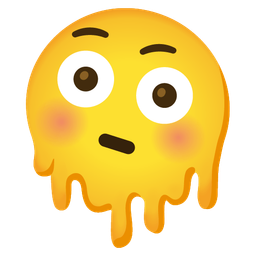 melting face and flushed face