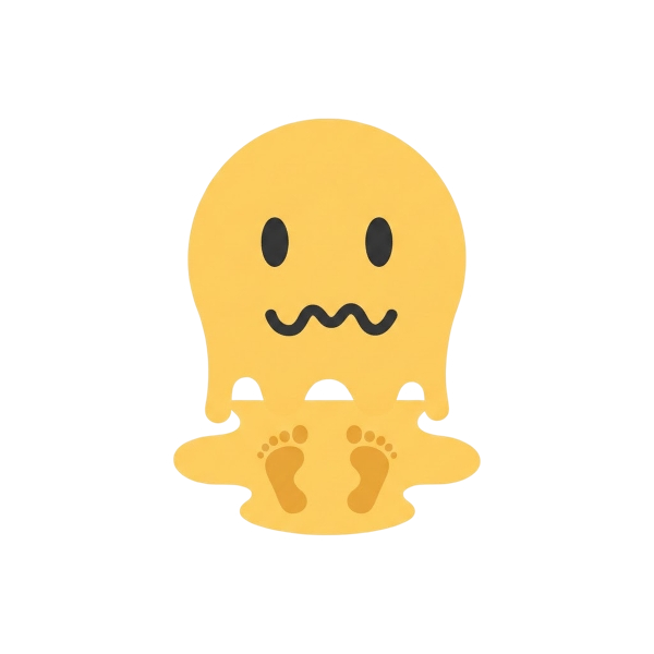 Melting face and Footprints