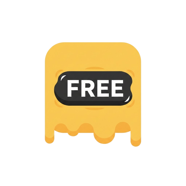 Melting face and FREE button