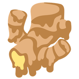 melting face and ginger root